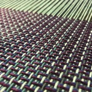 Handwoven Green Fabric - Pattern
